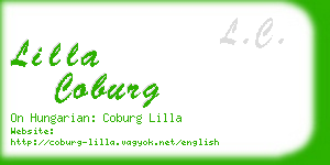 lilla coburg business card